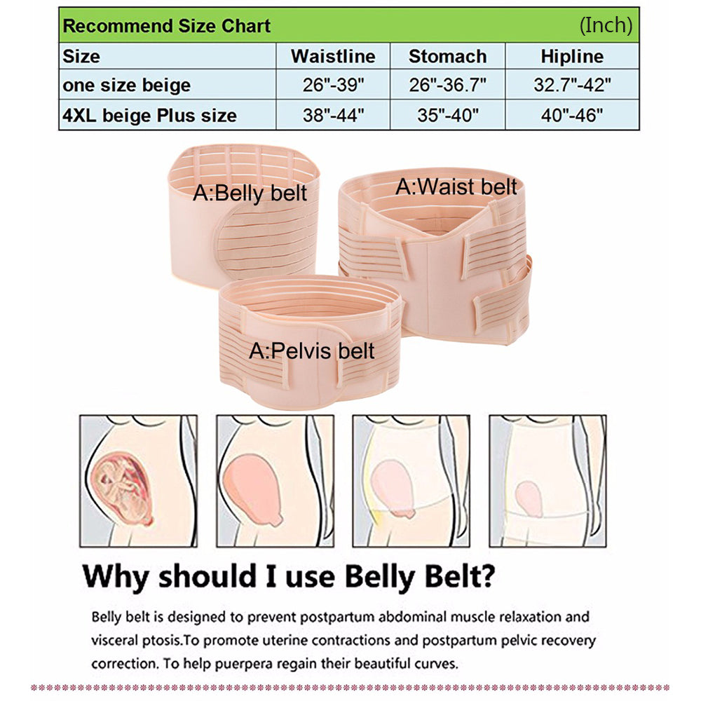 3 in 1 Slimming Belt For Post Partum Women Belly Belt Recovery Shapewear
