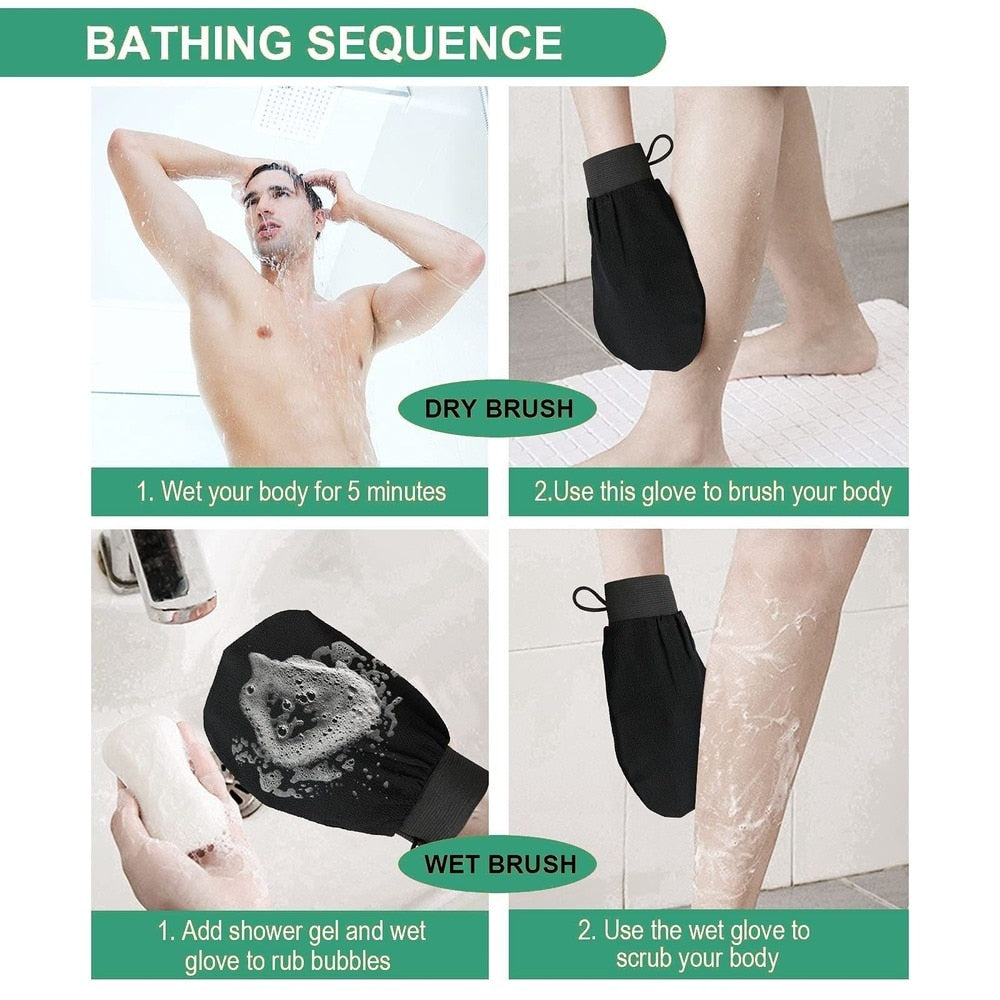 Shower Exfoliating Glove Body Cleaning Scrub